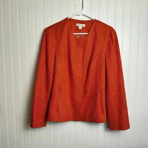 Coldwater Creek Hidden Button Jacket Blazer Size 12 B21 - Picture 1 of 6